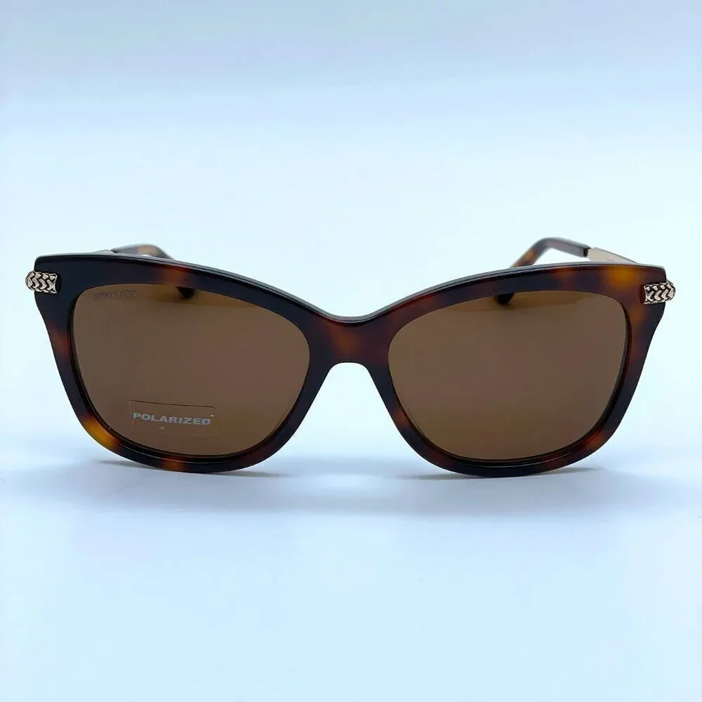 SALE! NEW JIMMY CHOO Shade/S C9B POLARIZED Havana Women Sunglasses